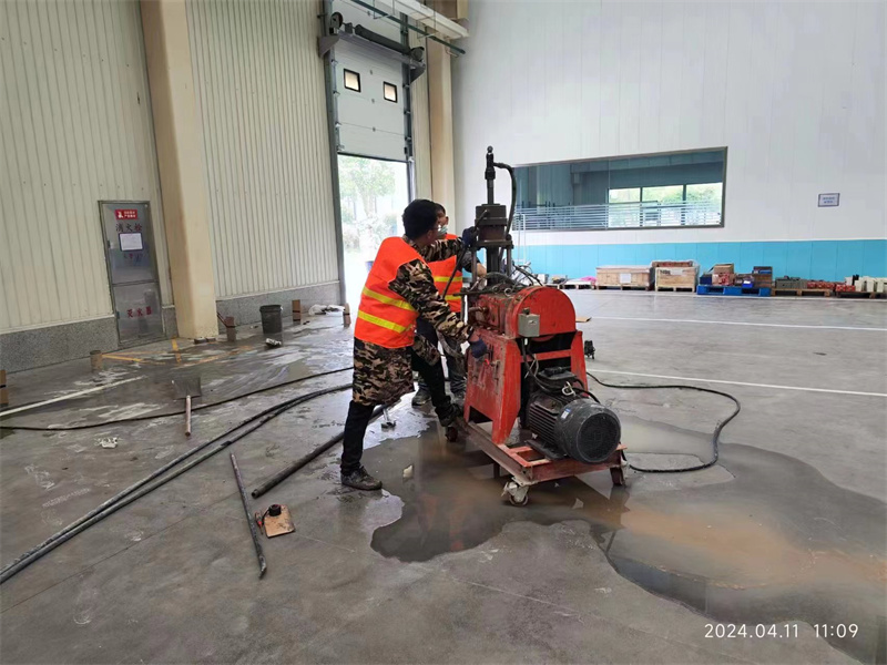 太子河厂房地面下沉塌陷注浆加固施工